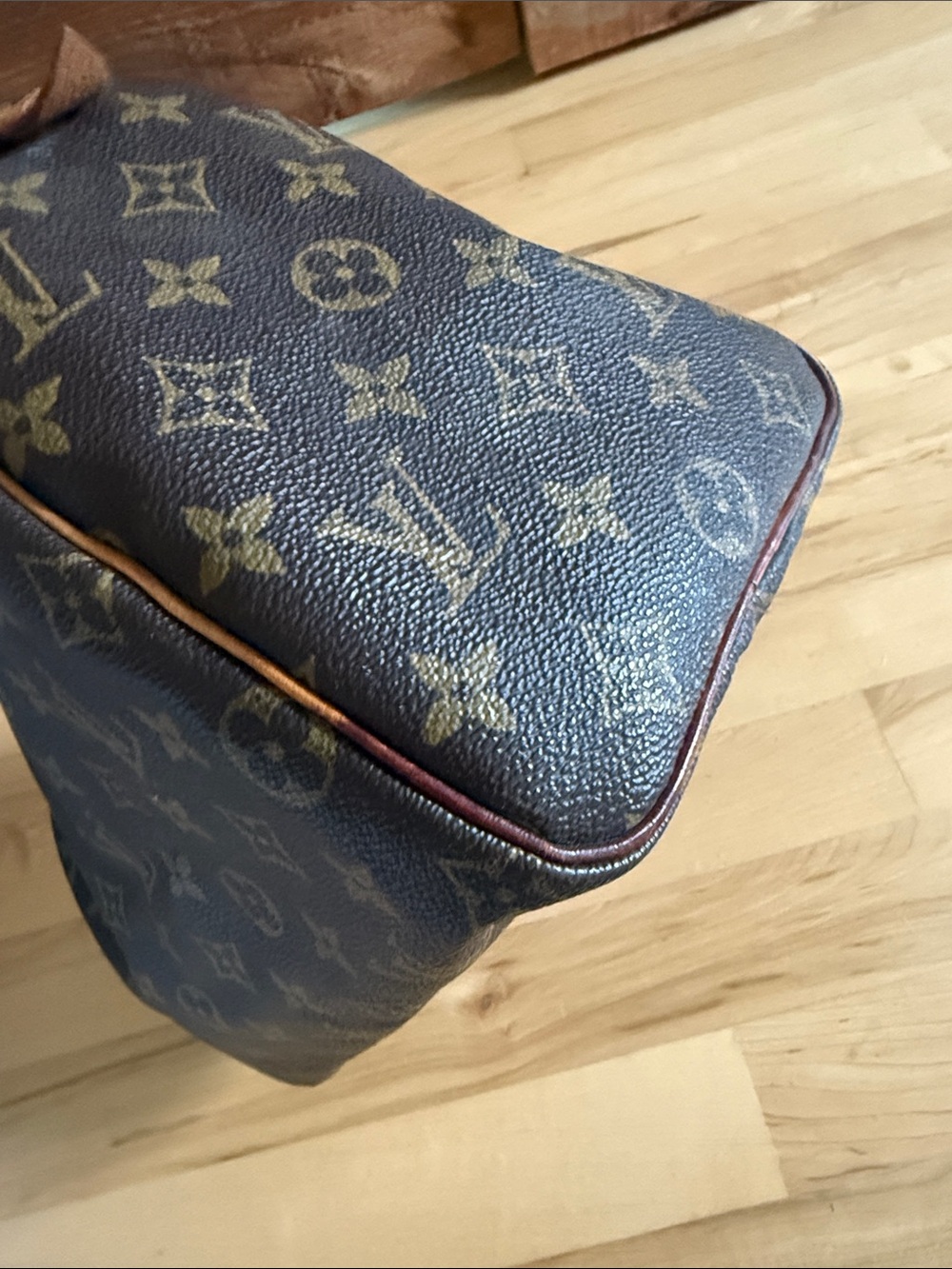 Louis Vuitton Monogram Canvas Satchel in Brown and Tan - Picture 8 of 11